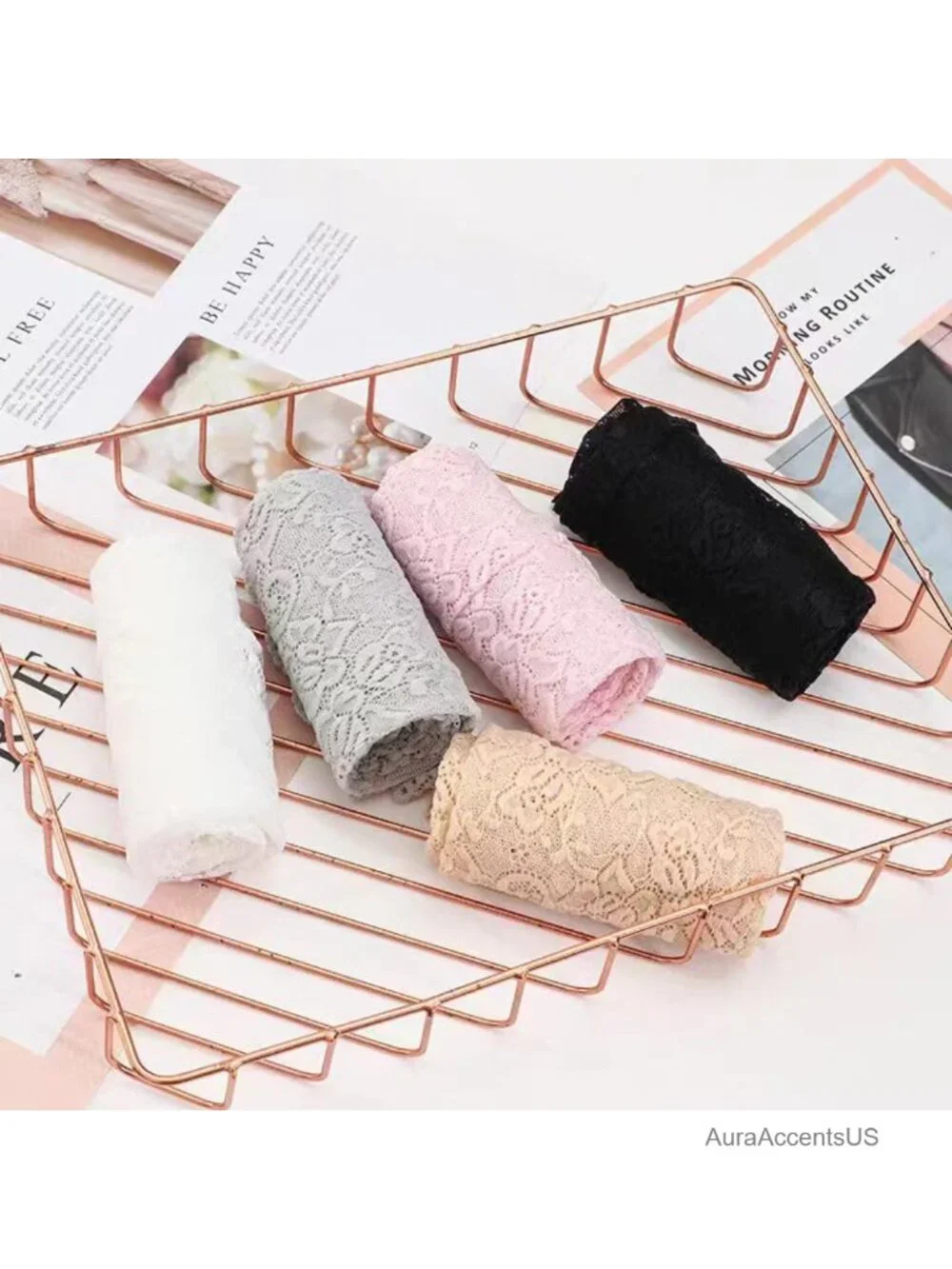 5 Pairs Women Lace Arm Sleeves Fingerless Floral Hollow Sleeves for Wedding